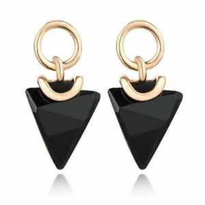 Black & Gold Geometric Earrings